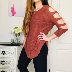 Express Cold Shoulder Sweater